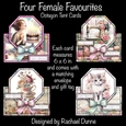 Four Female Favourites Octagon Tent Cards