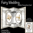 Fairy Wedding Couple Double Concertina Card