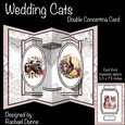 Wedding Cats Double Concertina Card
