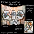 Inspired by Minecraft Hexagon Popout Card