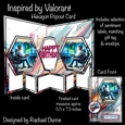 Inspired by Valorant Hexagon Popout Card