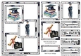 Male Graduate Books Three Squares