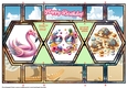 Beach Flamingo Hexagon Shutter Card