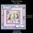 Kittens Tea Party 7 Inch Square Card