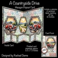 A Countryside Drive Hexagon Popout Card