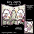Dotty Dragonfly Hexagon Popout Card