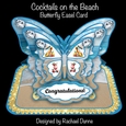 Cocktails on the Beach Butterfly Easel Card