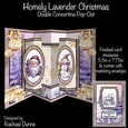Homely Lavender Christmas Double Concertina Pop-out