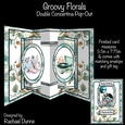 Groovy Florals Double Concertina Card