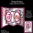 Pretty Knitting Double Concertina Card