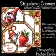 Strawberry Gnomes Offset Octagon Foldback Card