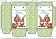 Gnomes Strawberry Sundae Birthday Mini Gift Bag