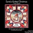 Santas Knitted Christmas 7 Inch Square with Circular Front
