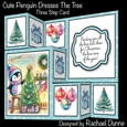 Cute Penguin Dresses the Tree Three Step Decoupage Mini Kit