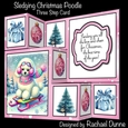 Sledging Christmas Poodle Three Step Mini Kit