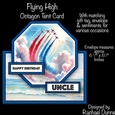 Flying High Octagon Tent Card