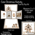Cute Christmas Nativity Twist & Pop Card