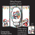 Gifting Penguins Gatefold Popout Card