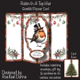 Robin In A Top Hat Gatefold Popout Card