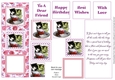 Birthday Kitties in a Teacup with Verse (Red Roses)