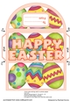 Brightly Painted Eggs Money Wallet Orange