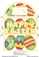 Brightly Painted Eggs Money Wallet Yellow