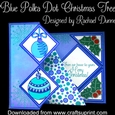 Blue Polka Dot Christmas Tree