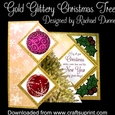 Gold Glittery Christmas Tree