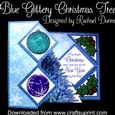 Ice Blue Glittery Christmas Tree