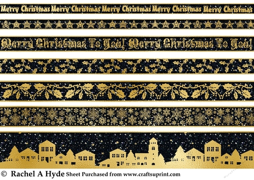 Christmas Borders - Golden Nights