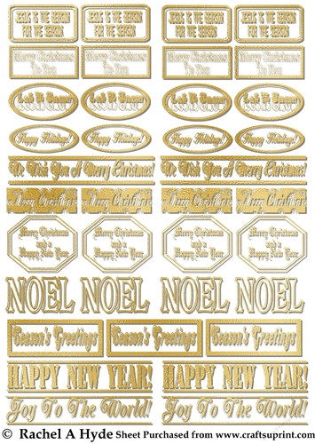 Christmas Labels - Golden Days