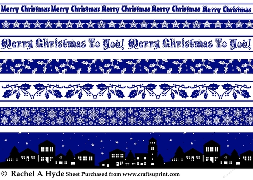 Christmas Borders - Royal Blue