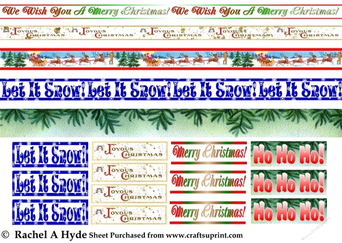 Christmas Greetings Banners & Labels IV