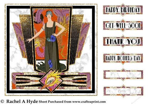 Art Deco Card La Belle Dame