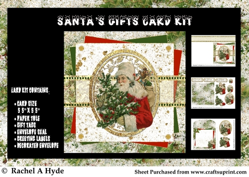 Naughty Or Nice - Santas Gifts 3D Card Kit