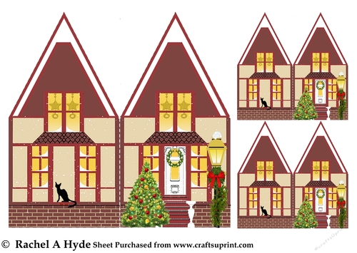 Christmas House Quick Card