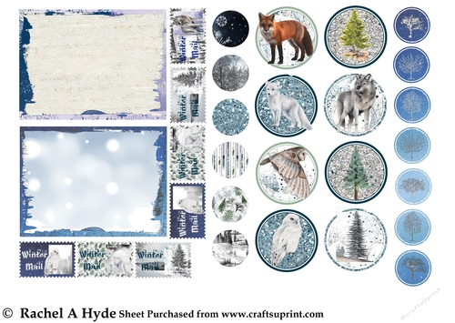 Wintere Wonderland Envelope Seals & Labels
