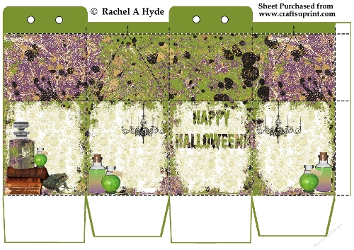 Ghastly Green Trick Or Treat Milk Carton Box