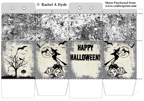 Gravestone Gray Trick Or Treat Milk Carton Box