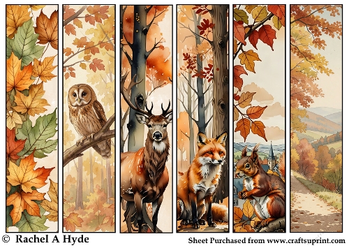 Autumn Woodland Bookmarks
