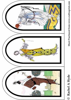Fashions of 1914 Triptych Card