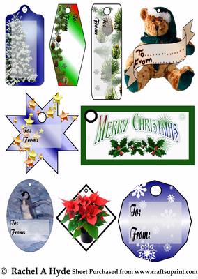 Taggin' Along Christmas Sheet