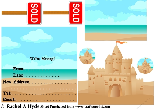 Sandcastle New Home Card
