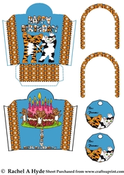Happy Birthday Cats Gift Bag
