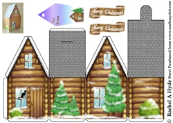Christmas Log Cabin Box