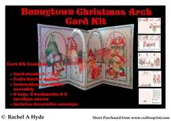 Bunnytown Christmas Arch Card Kit