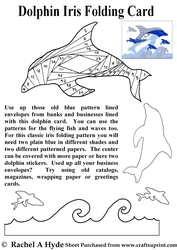 Dolphin Iris Folding Card