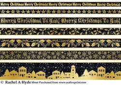 Christmas Borders - Golden Nights