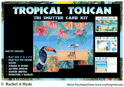 Tropical Toucan Tri Shutter Card