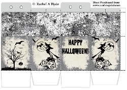 Gravestone Gray Trick Or Treat Milk Carton Box